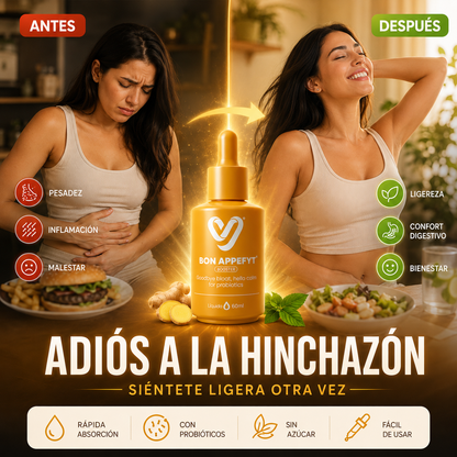 Bon Appefyt™ – El suplemento líquido que elimina la hinchazón después de cada comida y restaura tu digestión en 30 días